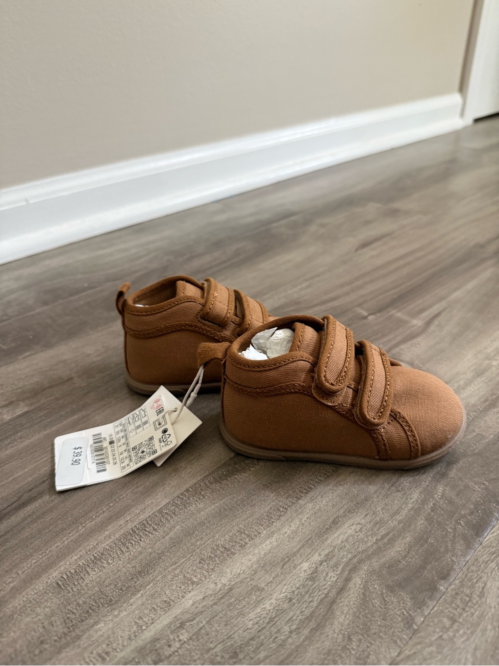 Zara Baby Sneakers Brown Baby 5.5US
